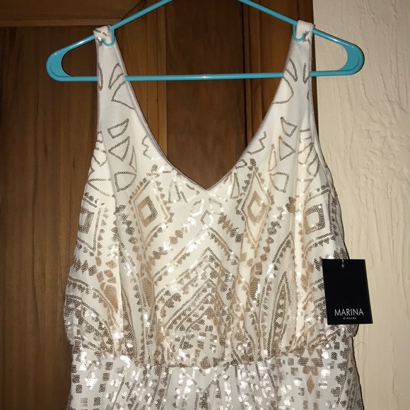 COPY - Marina Rose/Gold-ish sequin maxi dress - Picture 4 of 8